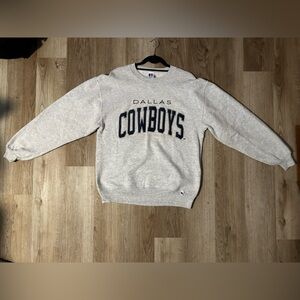 Vintage 90s Russell Athletic Dallas Cowboys Gray Sweatshirt Sz L Made in USA